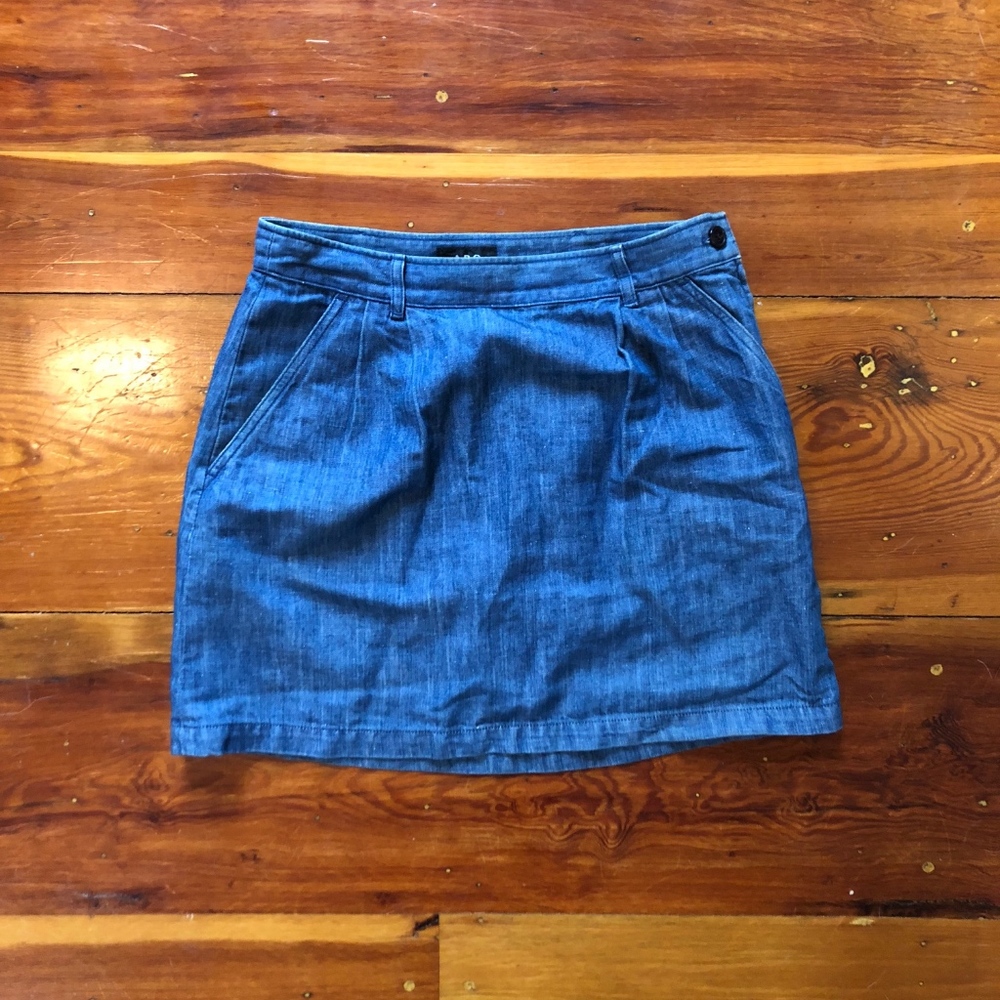 A.P.C. Denim/Linen Size Medium Skirt